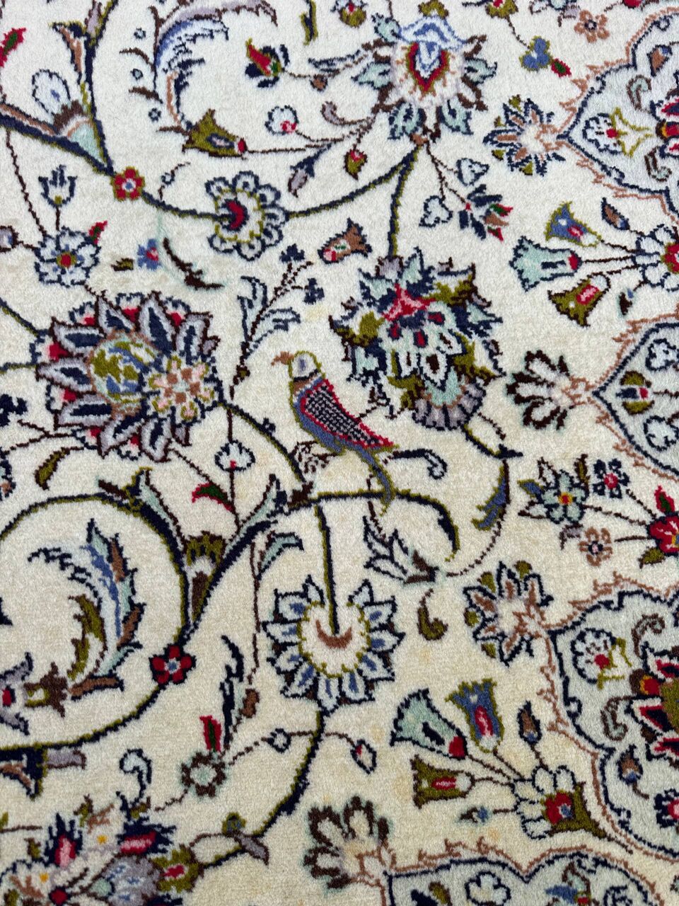 3.5x2.5M Beige Persian Kashan Rug - Image 3