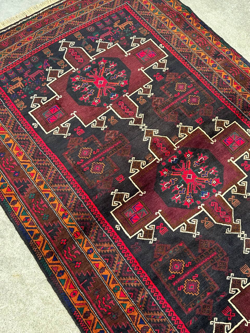 2.1x1.2M Kurdi Quchan Rug - Image 4