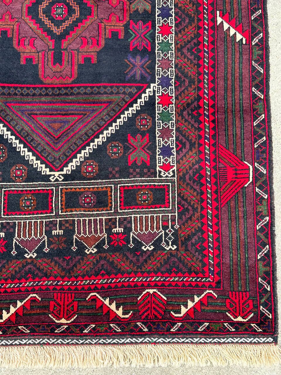 1.6x0.9M Persian Balouchi Nomadic Rug - Image 5