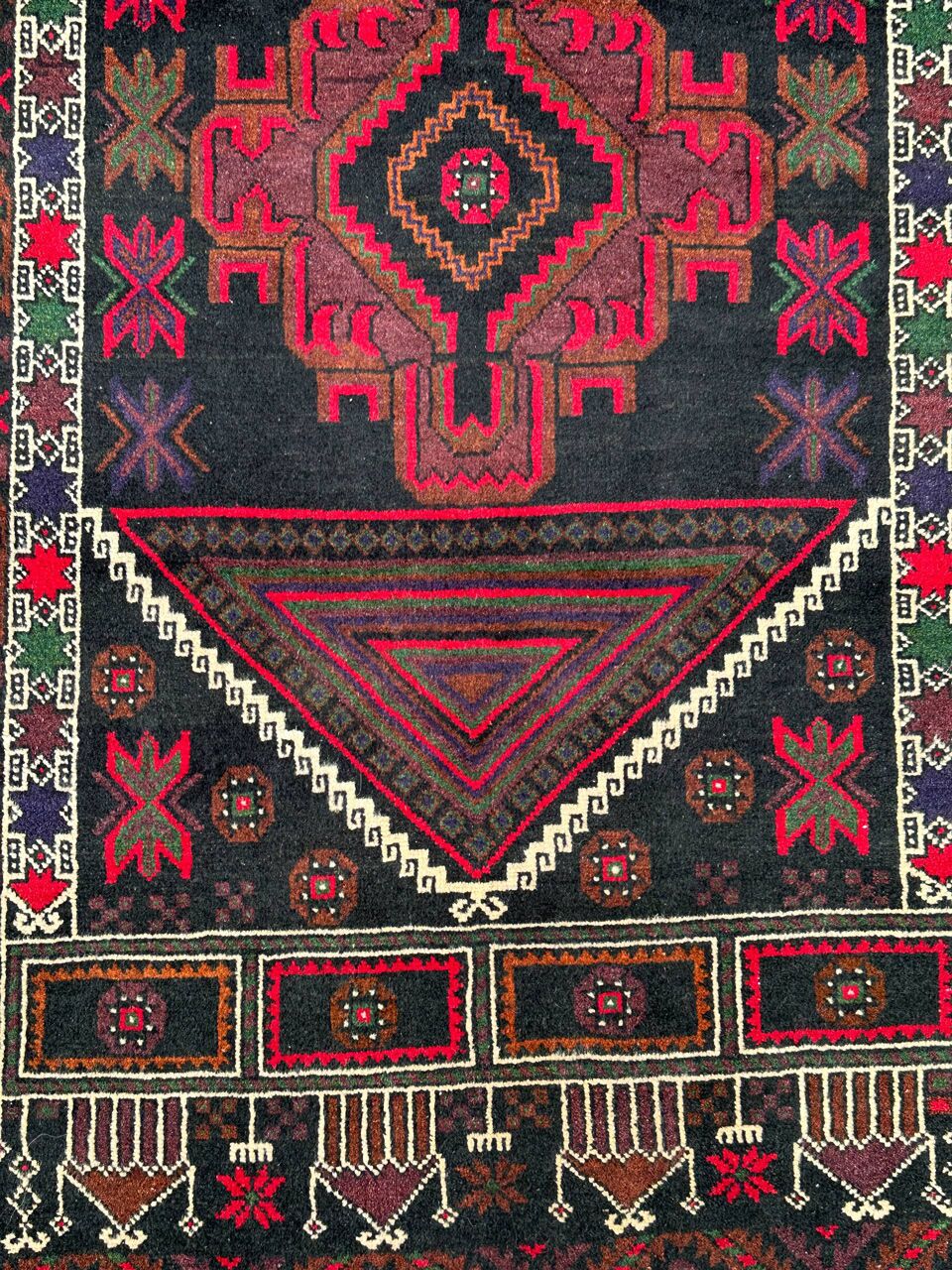 1.6x0.9M Persian Balouchi Nomadic Rug - Image 3
