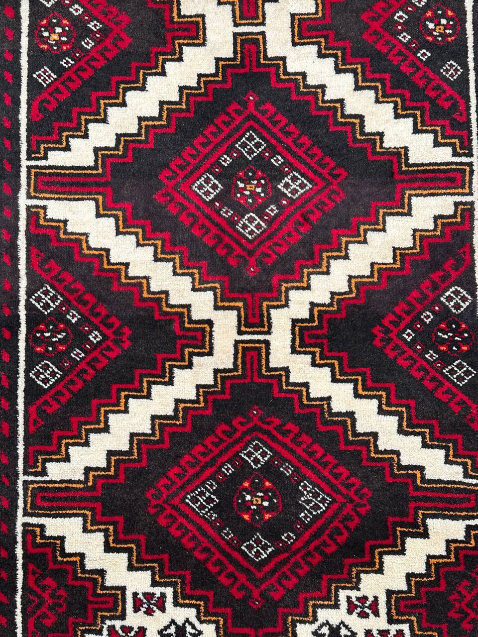 2x1M Persian Balouchi Nomadic Rug - Image 4