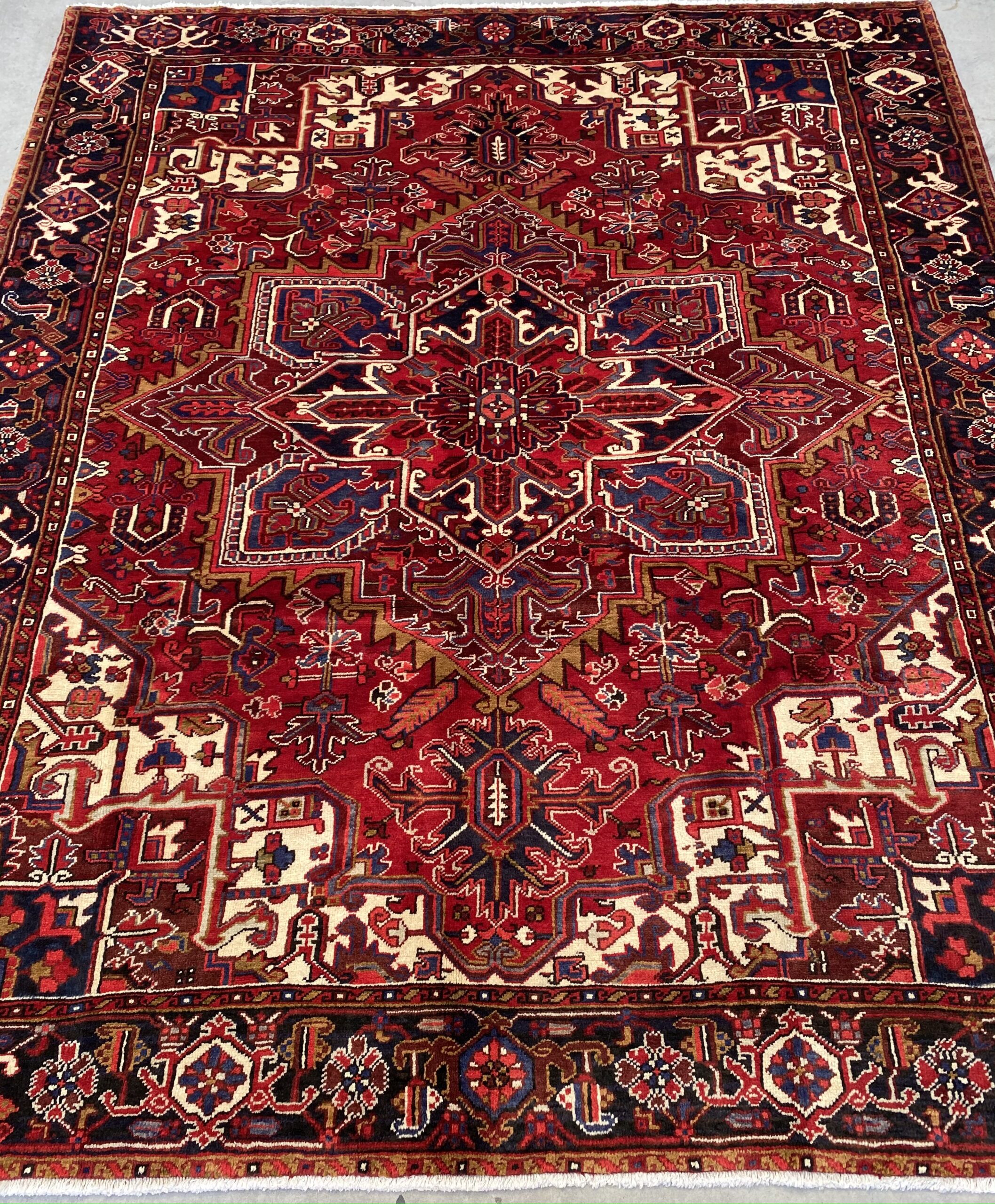 2.9x2.3M Genuine Heriz Persian Rug