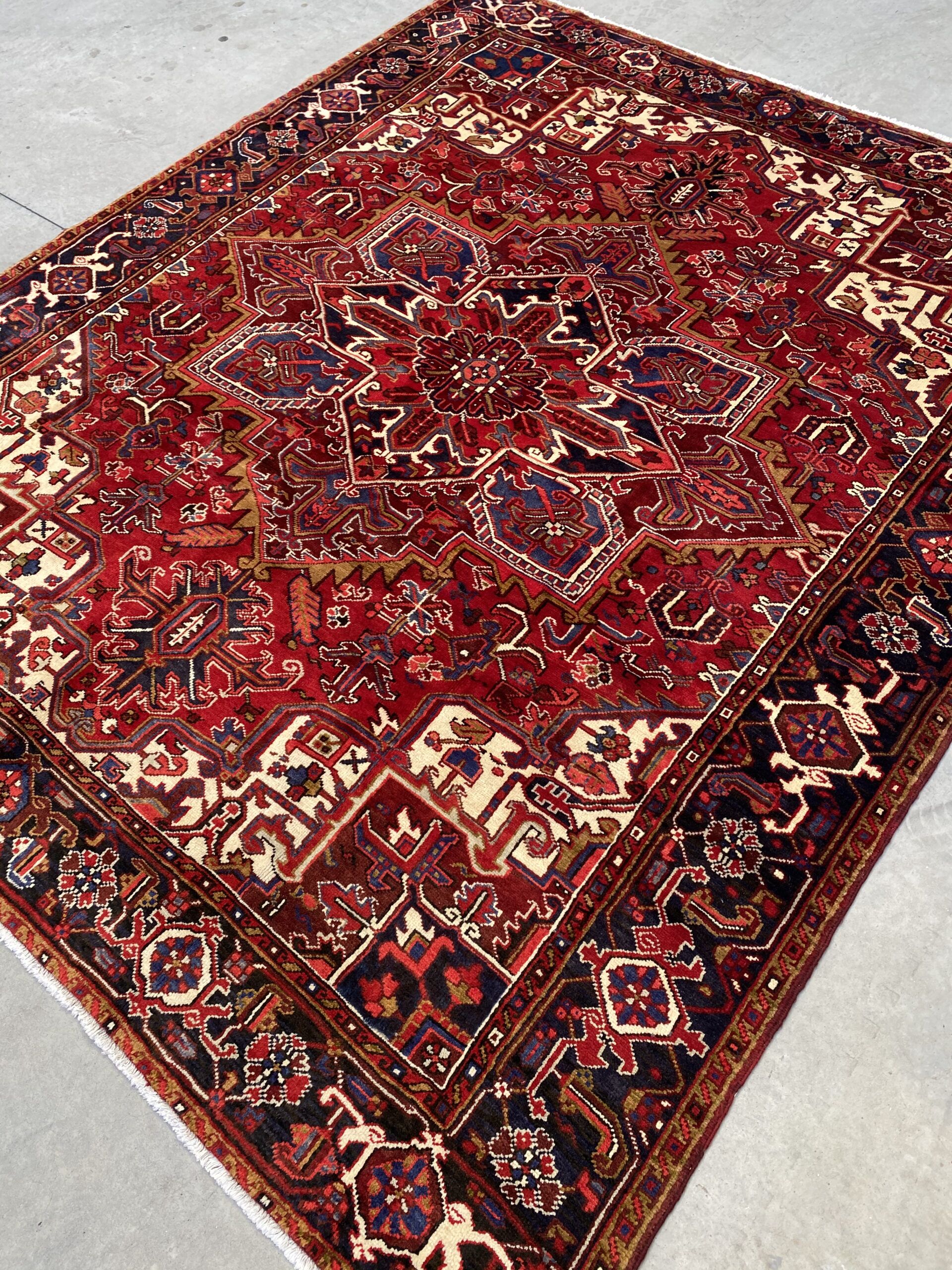 2.9x2.3M Genuine Heriz Persian Rug - Image 2