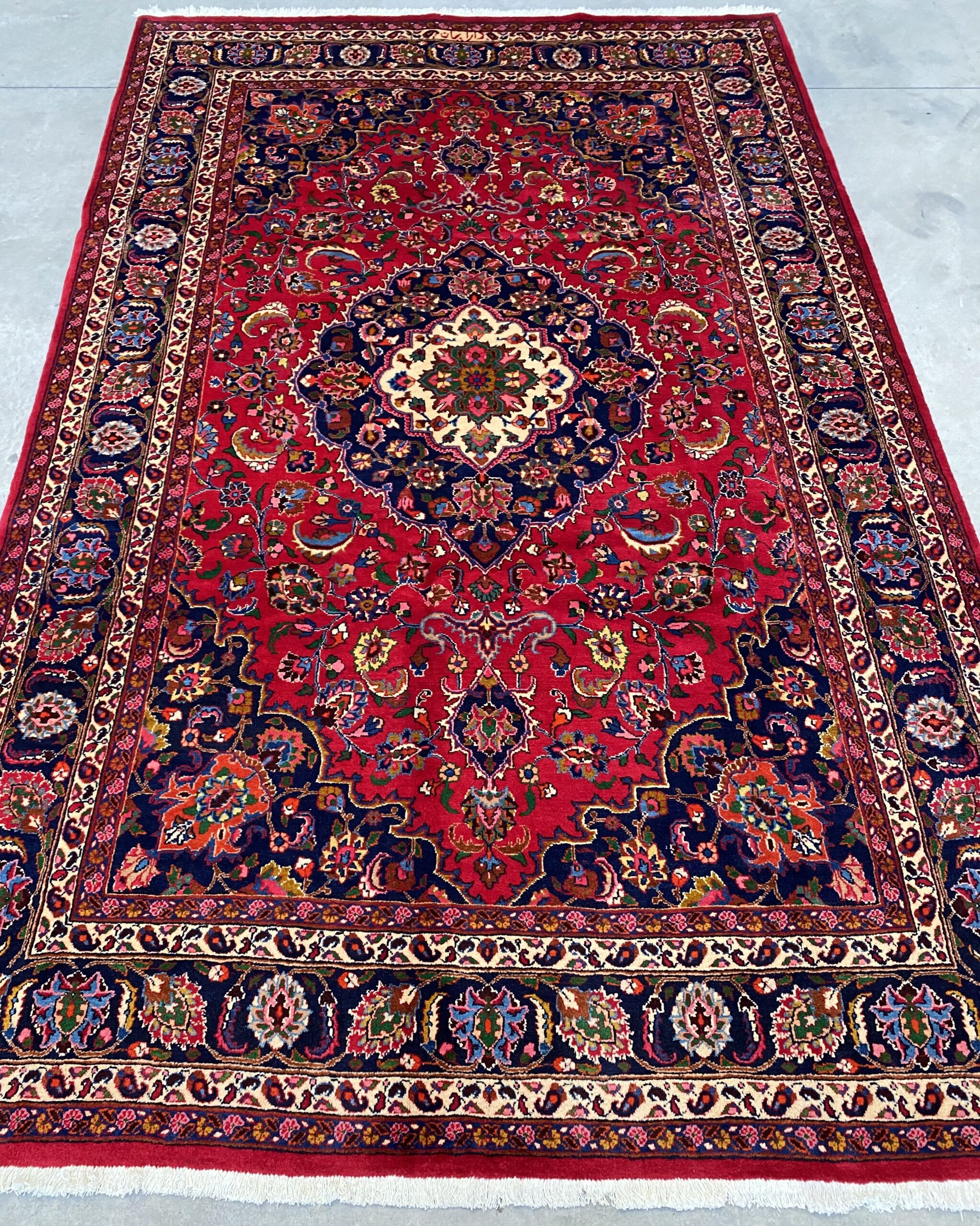 3.2x2M Signed Persian Mashad Rug - Image 2