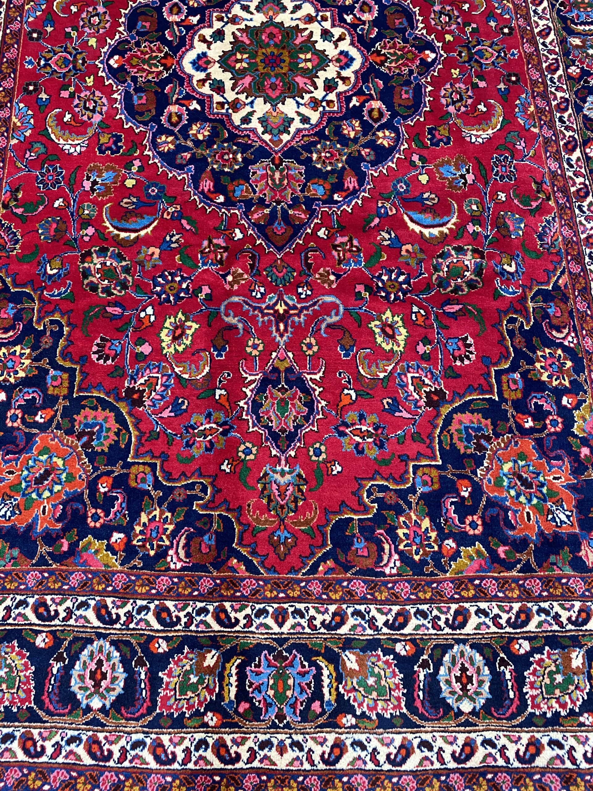 3.2x2M Signed Persian Mashad Rug - Image 4