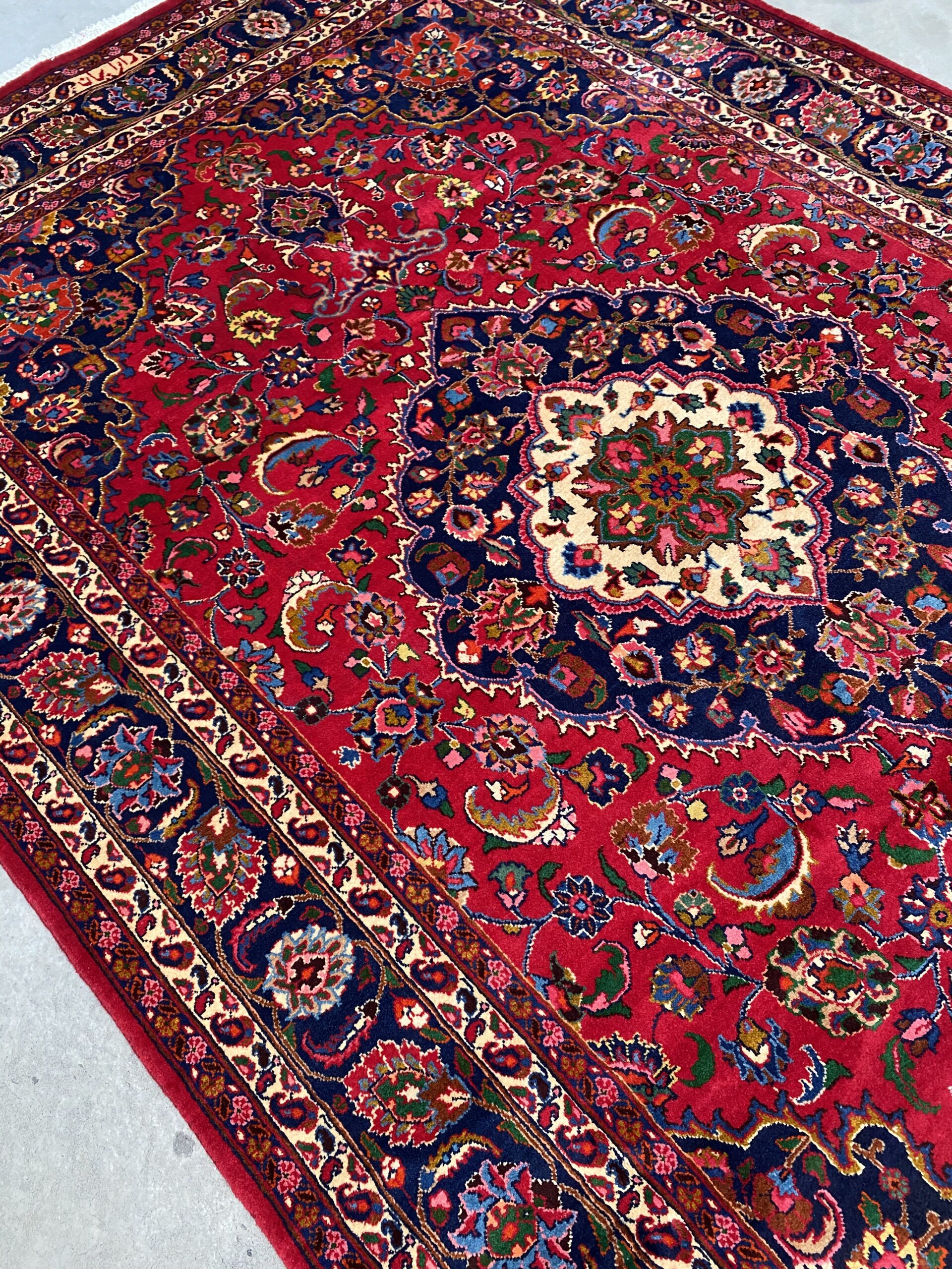 3.2x2M Signed Persian Mashad Rug