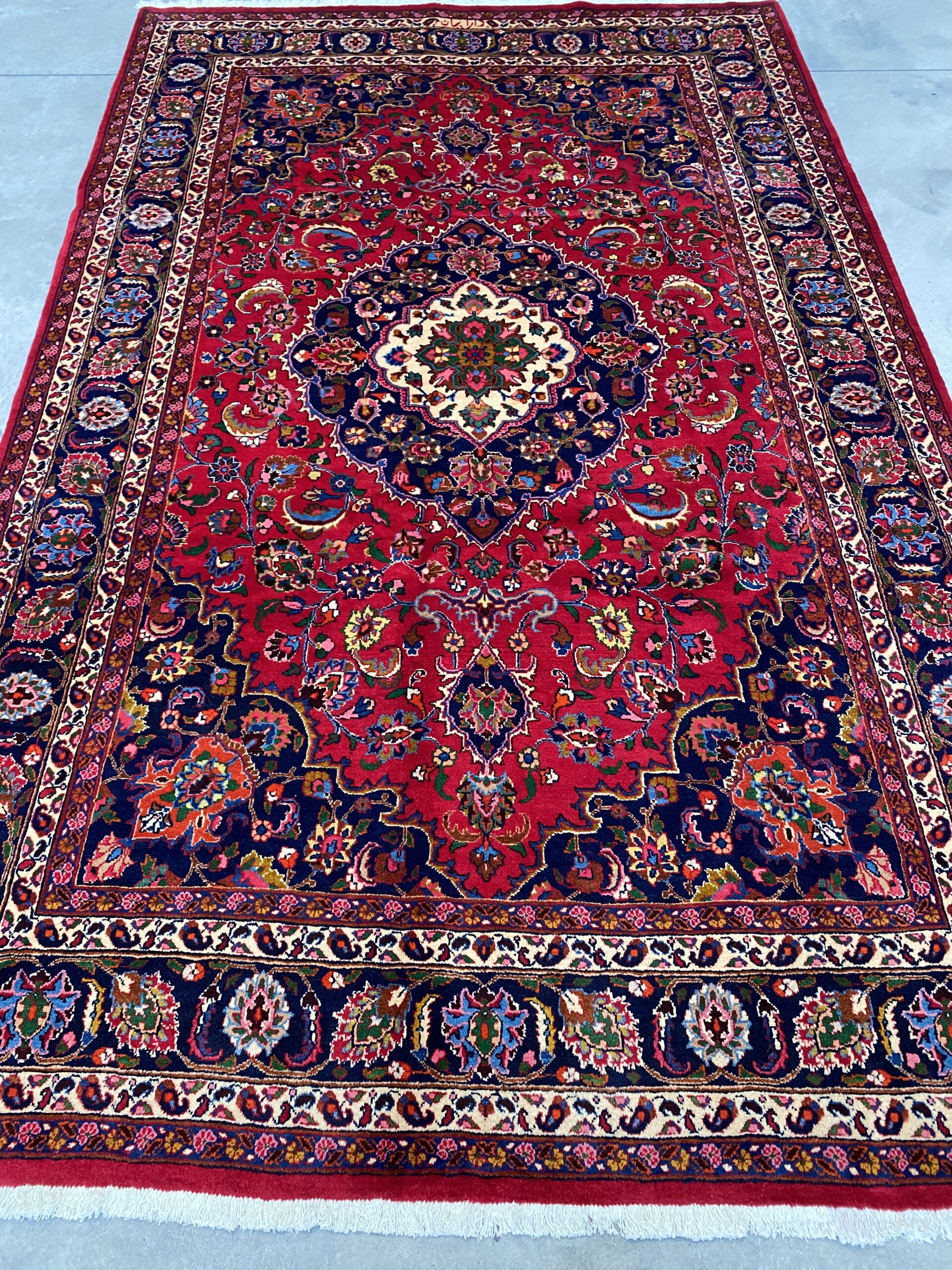 3.2x2M Signed Persian Mashad Rug - Image 7