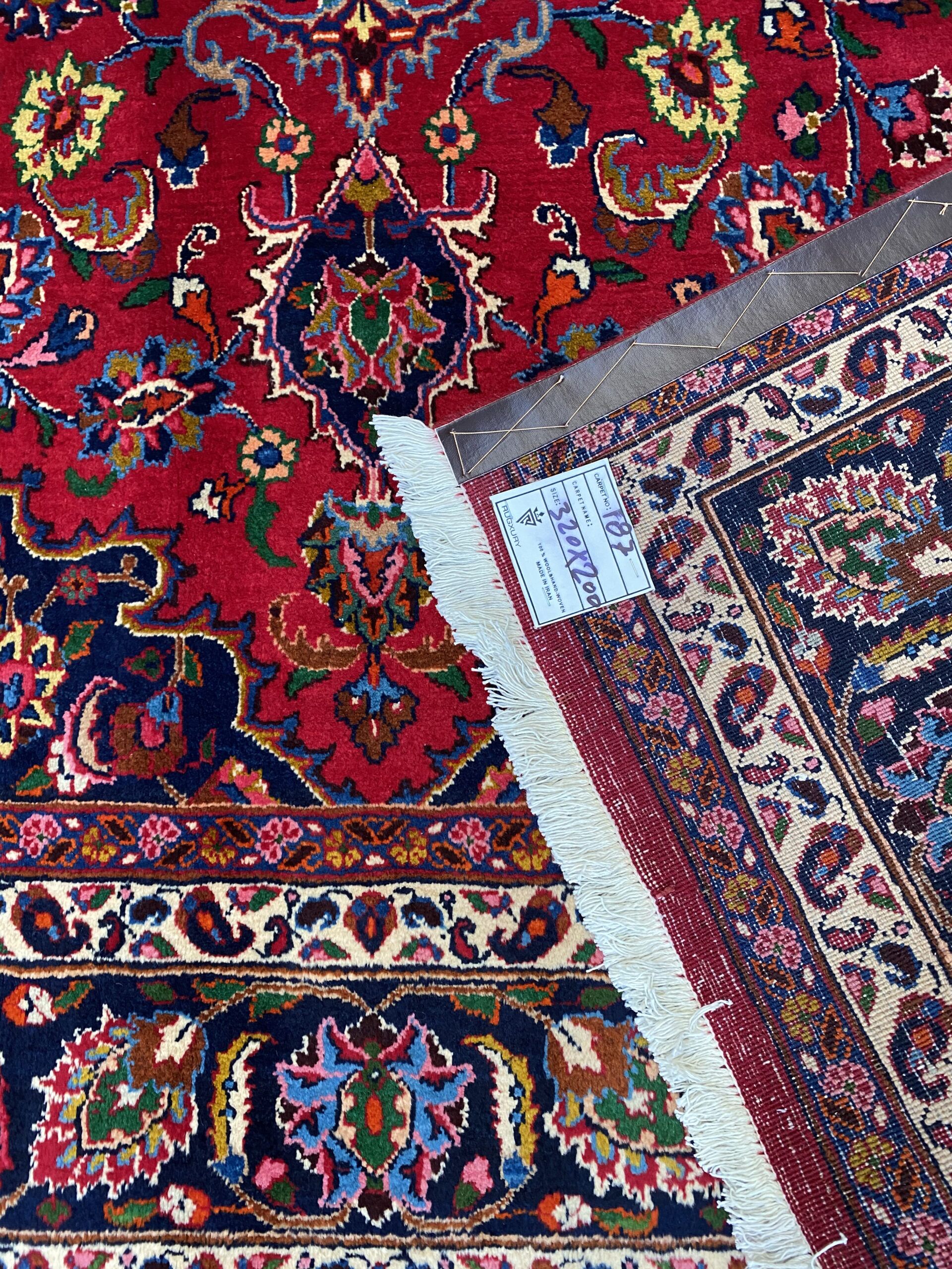 3.2x2M Signed Persian Mashad Rug - Image 8