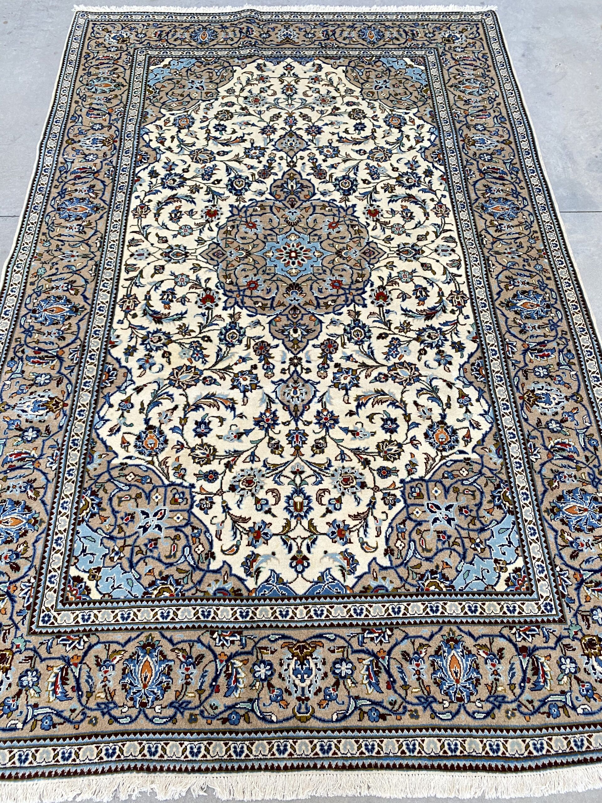 3x2M Beige Persian Kashan - Image 2