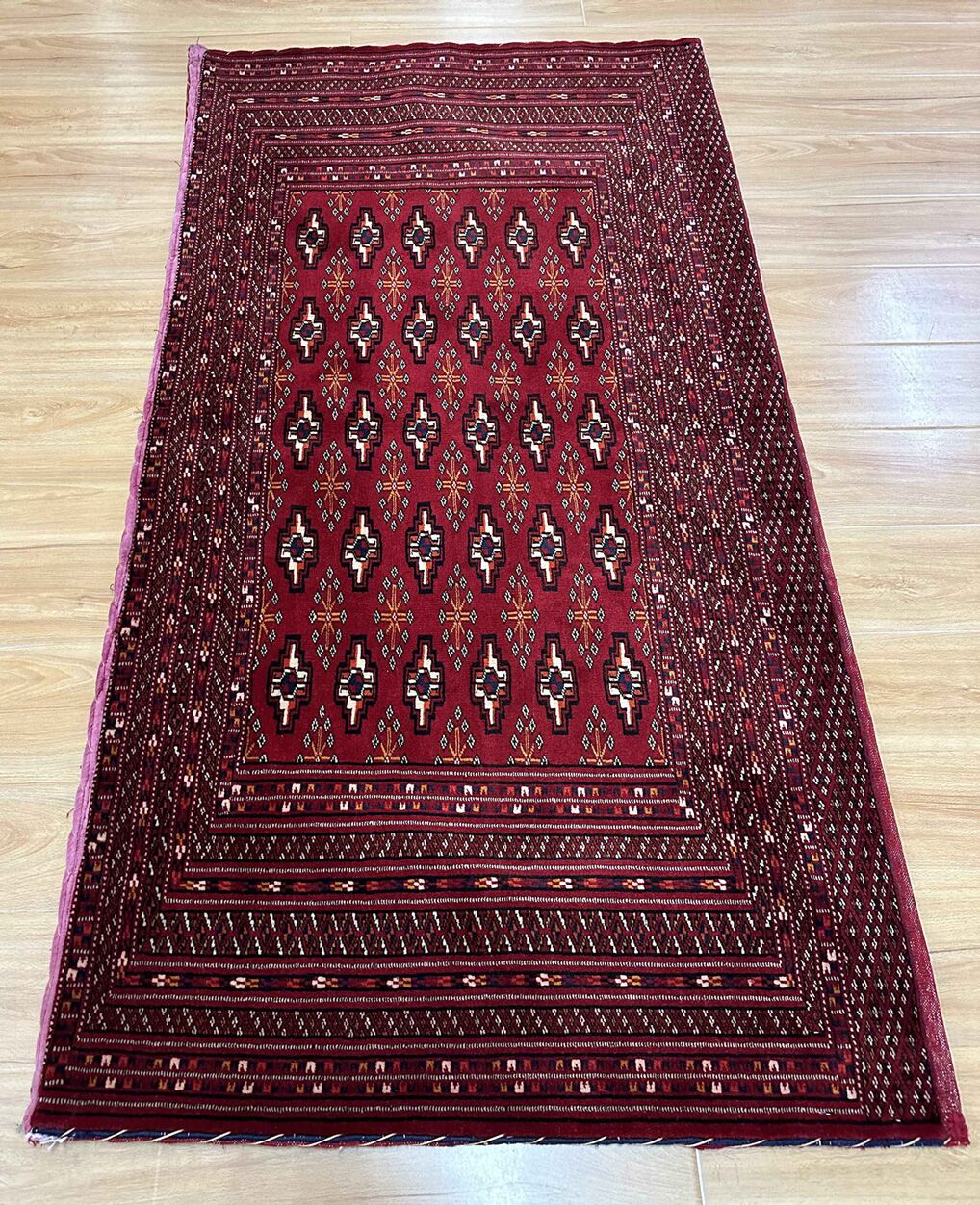 1.5 x 0.8 M Persian Turkoman Poshti Rug - Image 6