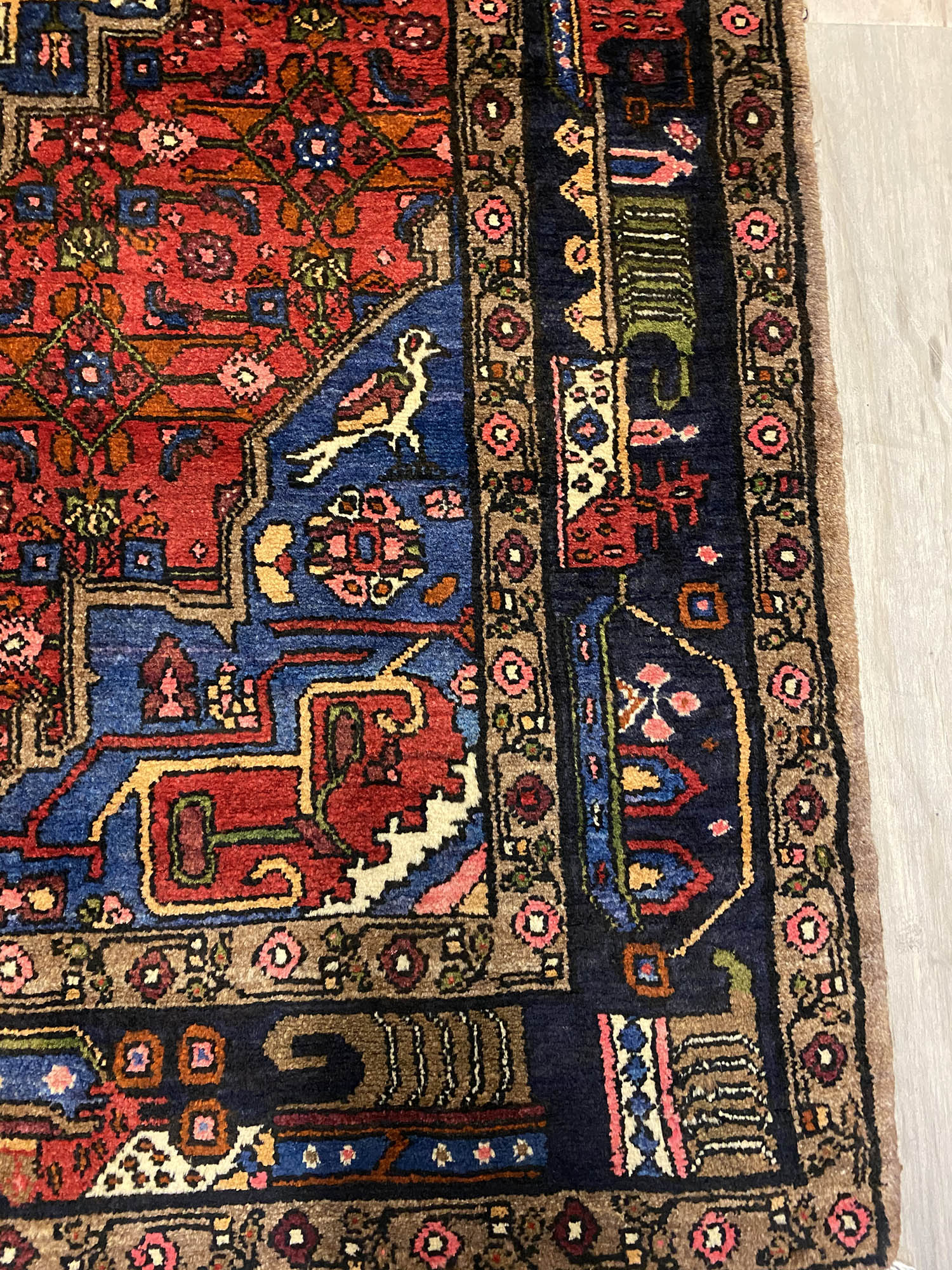 1.5x1M Hamedan Rug (Mehraban) - Image 4