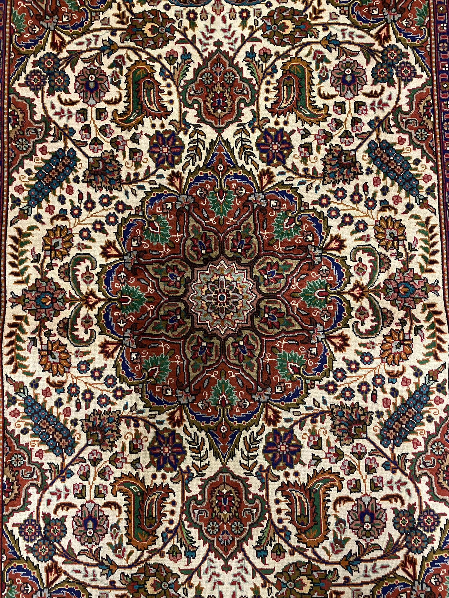 1.5x1M Vintage Tabriz Persian Rug