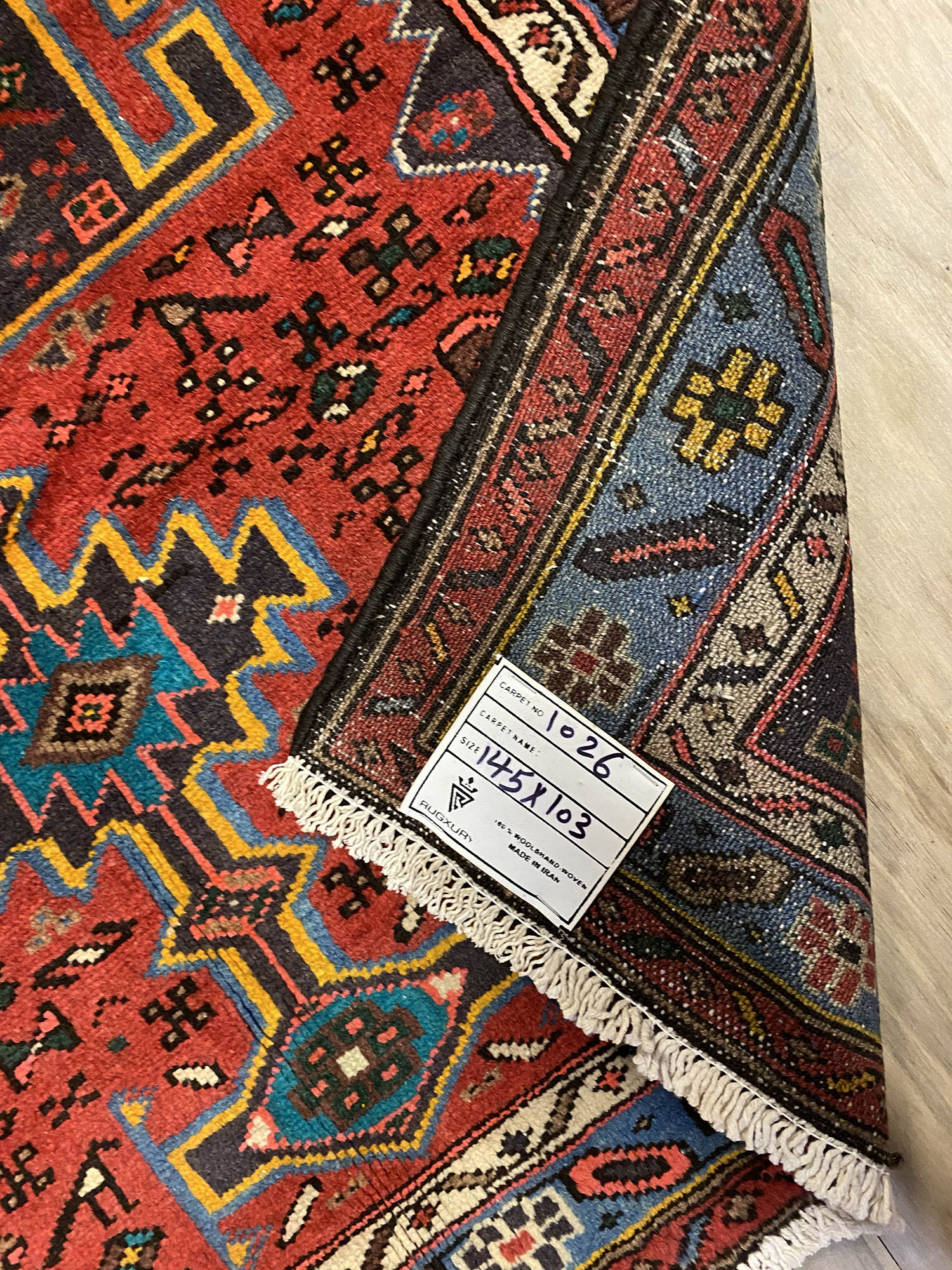 1.5x1M Persian Hamedan Rug - Image 4