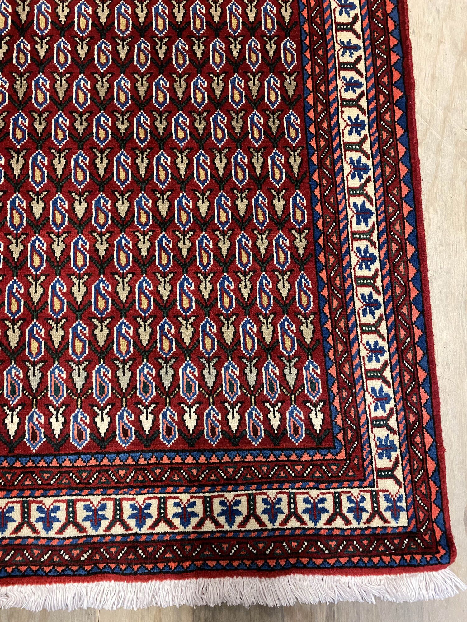 2x1M Fine Shiraz Abadeh Rug (Boteh) - Image 5