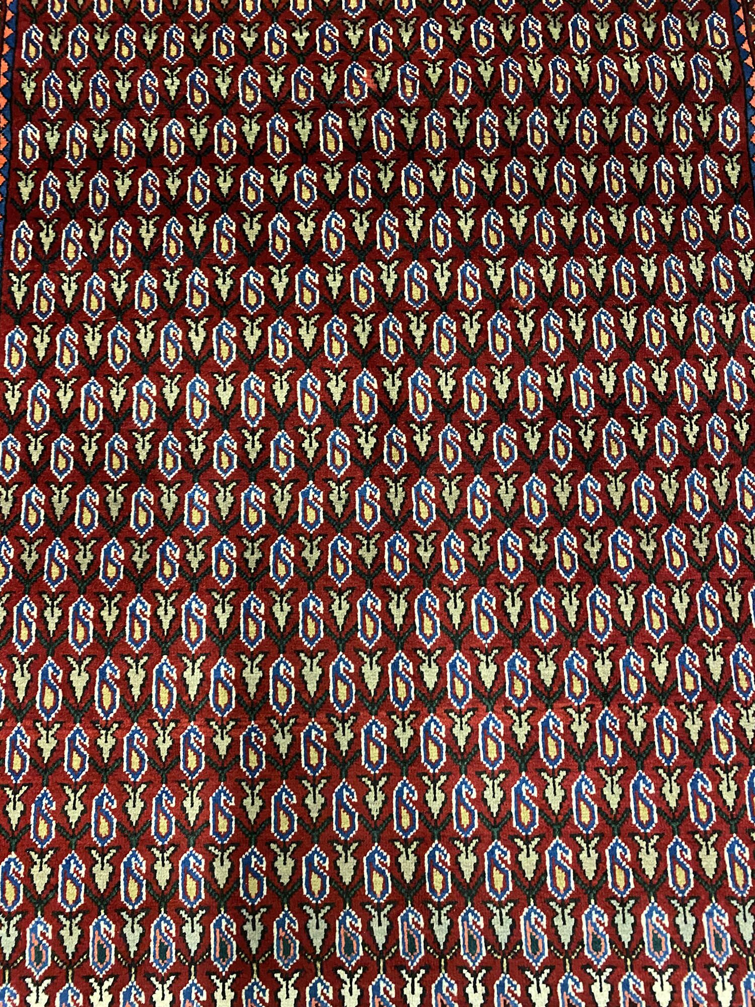 2x1M Fine Shiraz Abadeh Rug (Boteh)