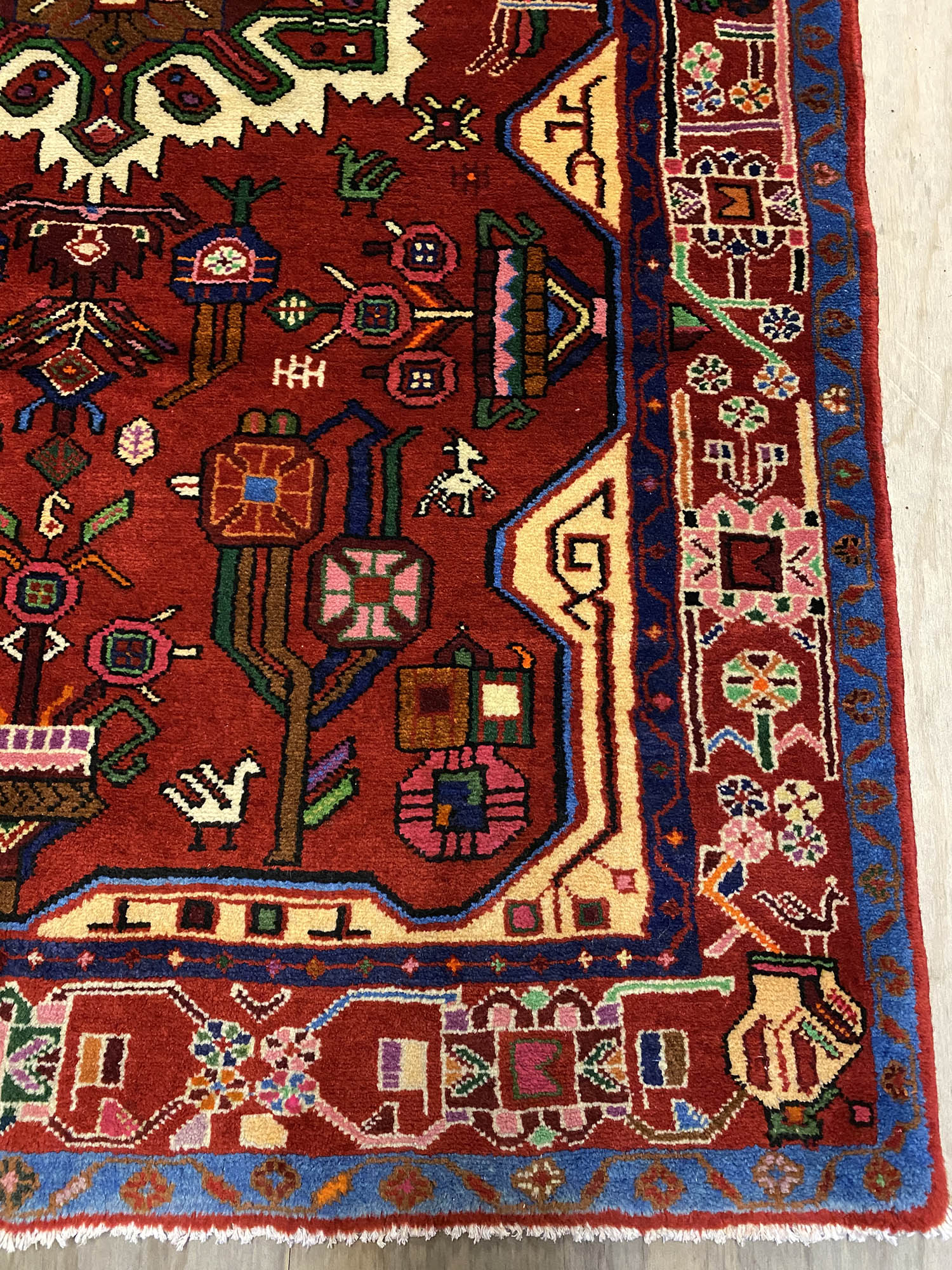 1.6x1.1M Persian Hamedan Rug - Image 2