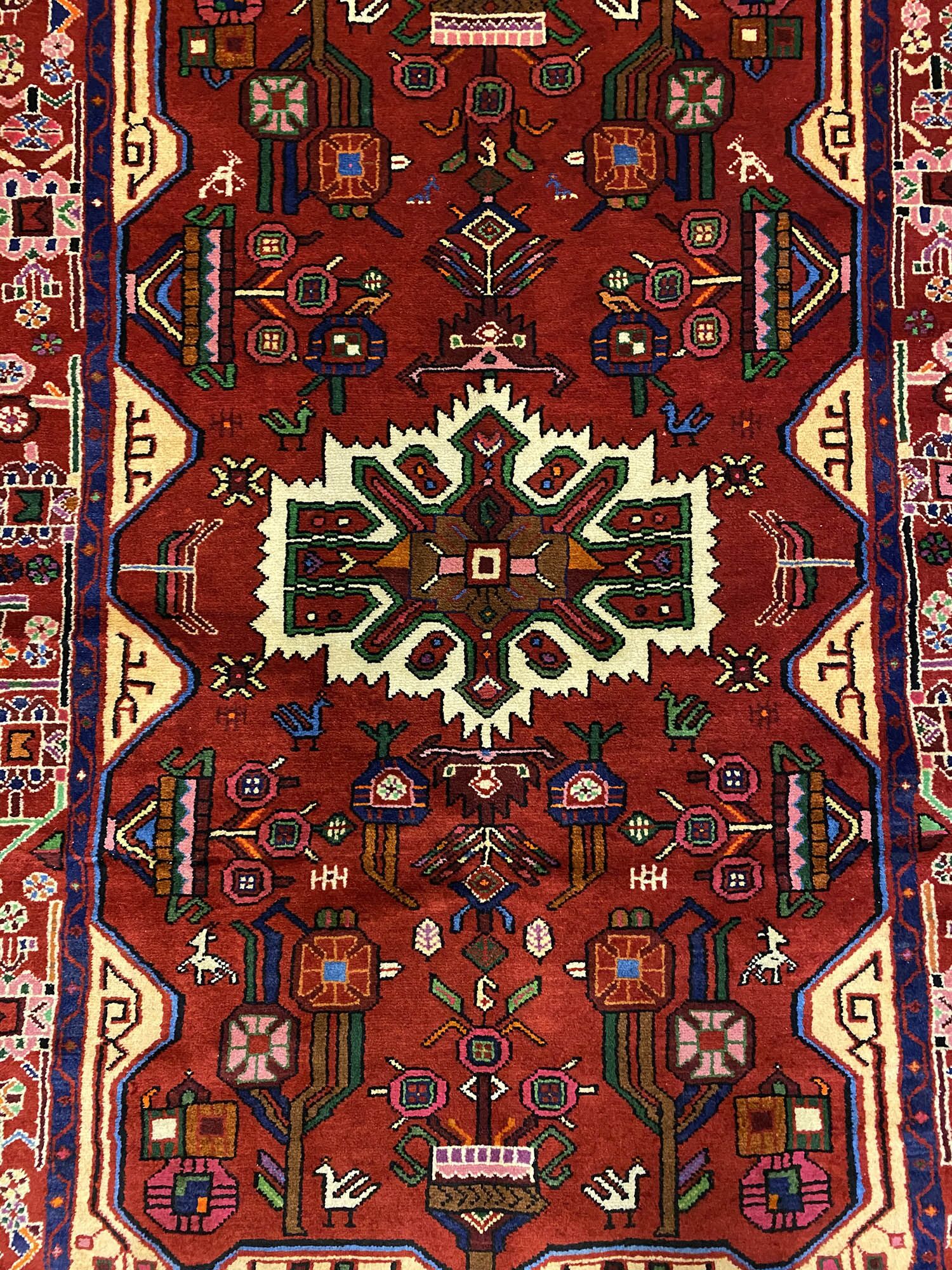 1.6x1.1M Persian Hamedan Rug - Image 4
