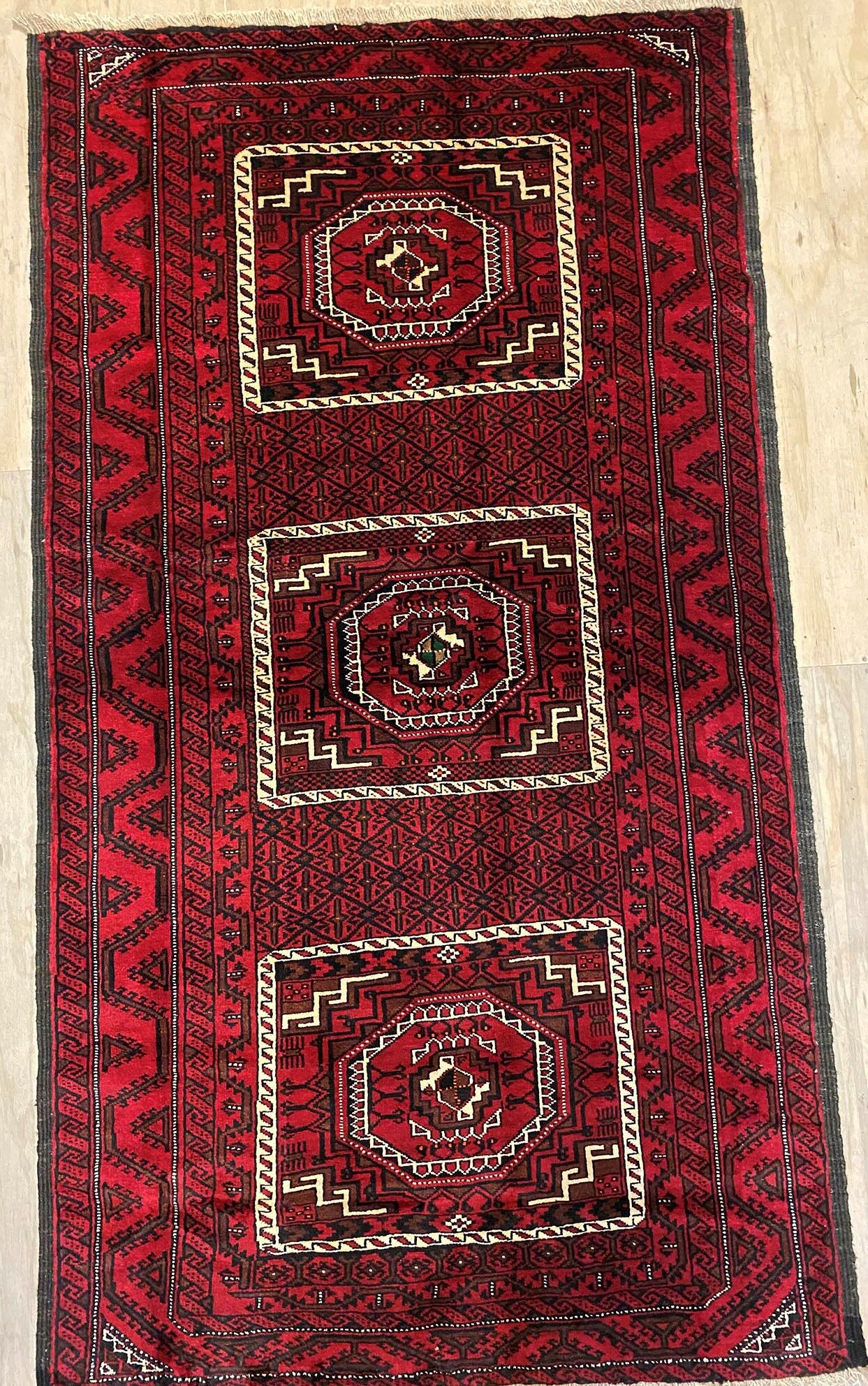 2.2x1.2M Persian Balouchi Nomadic Rug