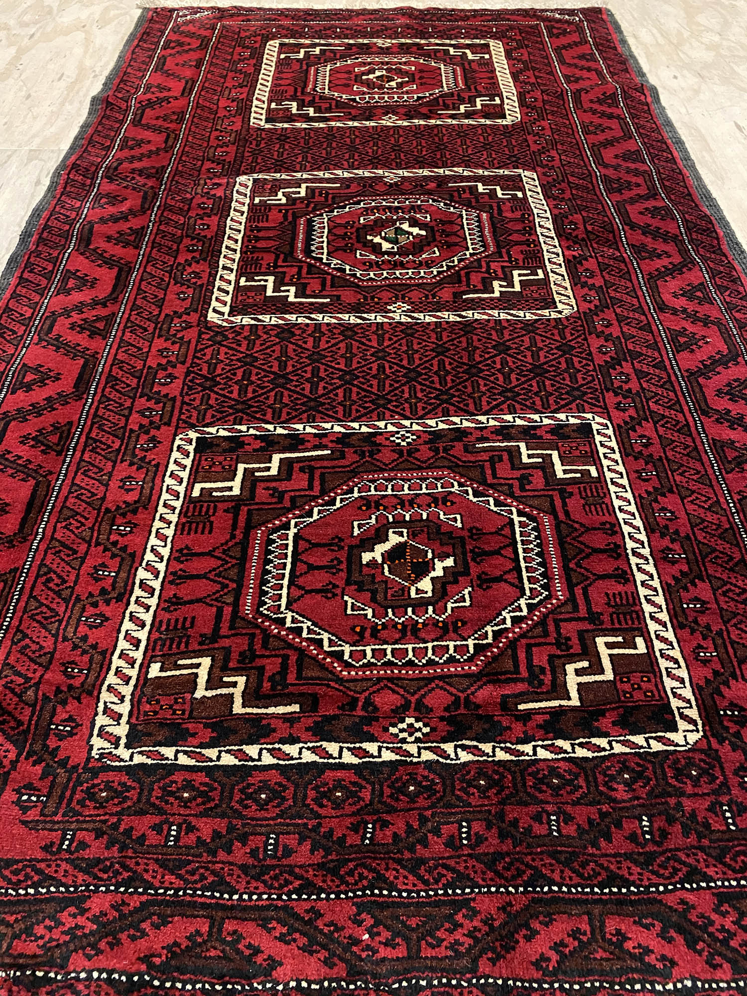 2.2x1.2M Persian Balouchi Nomadic Rug - Image 3
