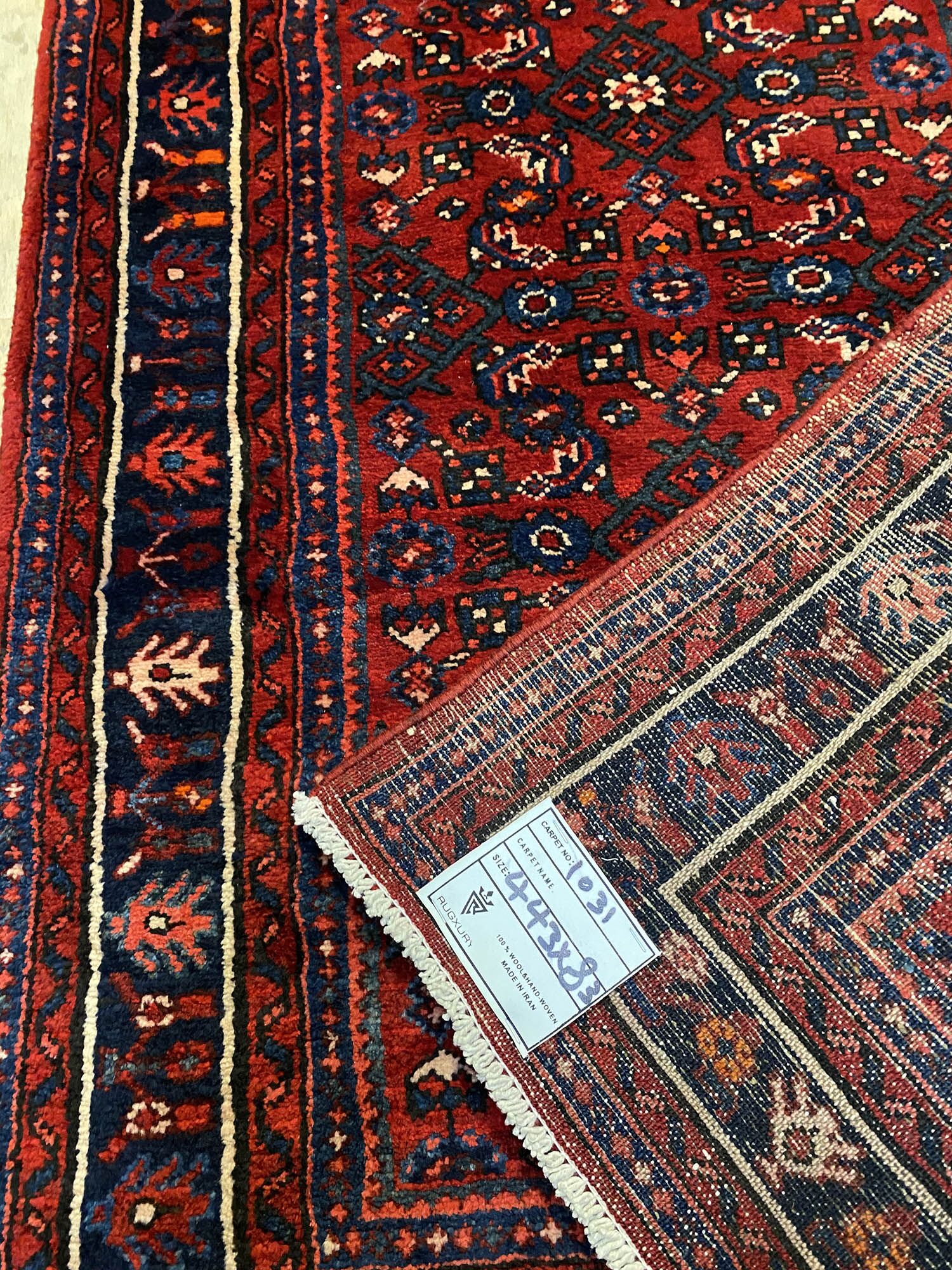 4.4 M Hamedan Persian Runner (Hosseinabad) - Image 5