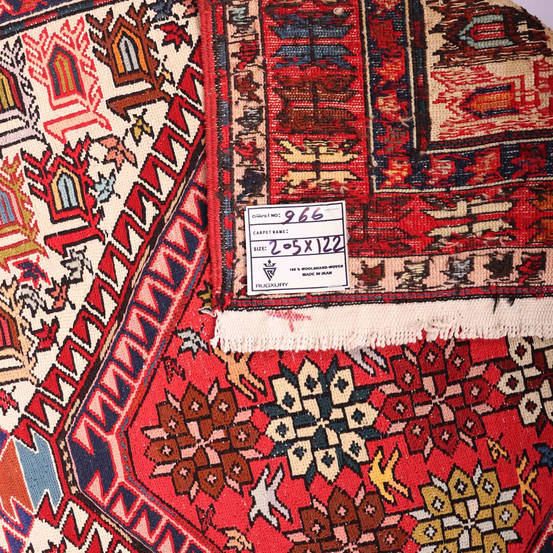 2x1.3M Persian Sumak Kilim Rug - Image 3