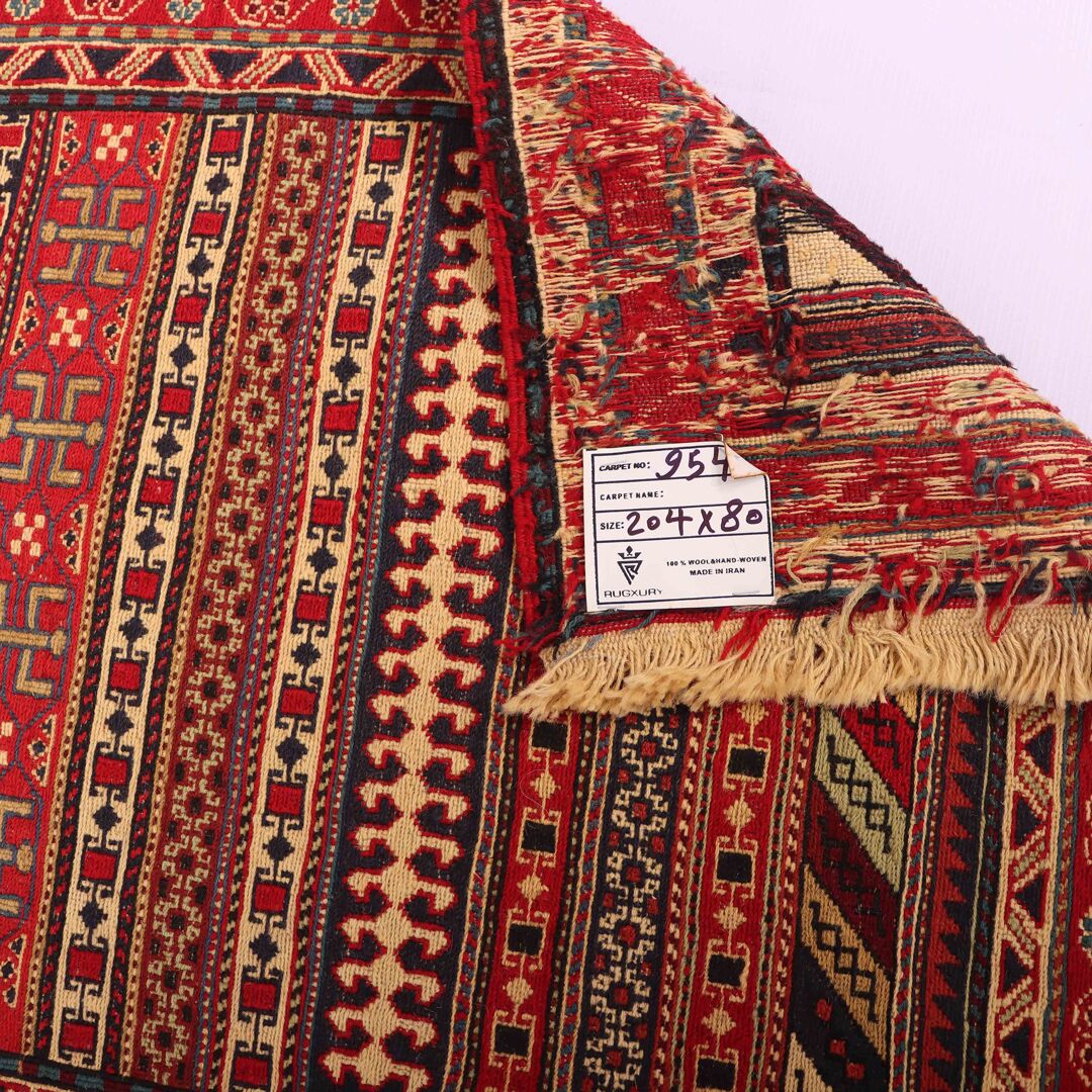 2x0.8M Persian Sumak Kilim Runner Rug - Image 4