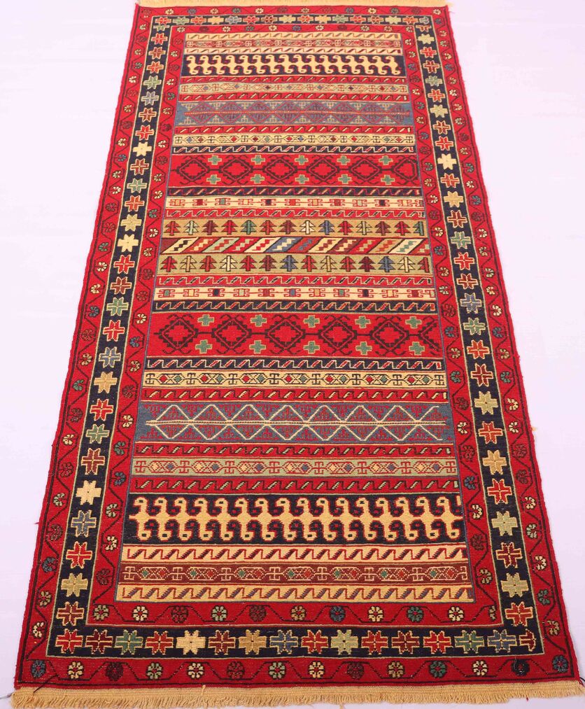 2x0.8M Persian Sumak Kilim Runner Rug - Image 2