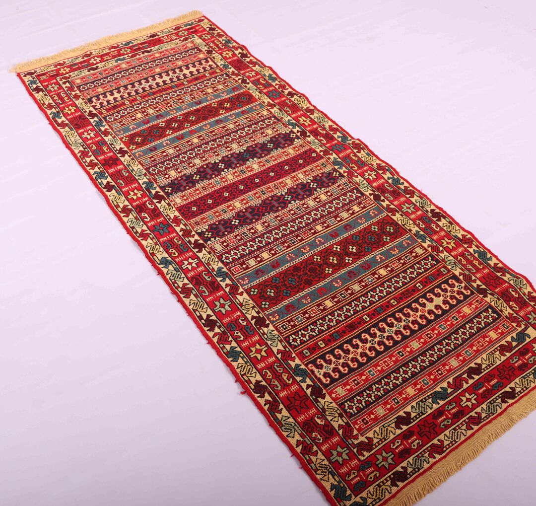 2x0.8M Persian Sumak Kilim Runner Rug - Image 7