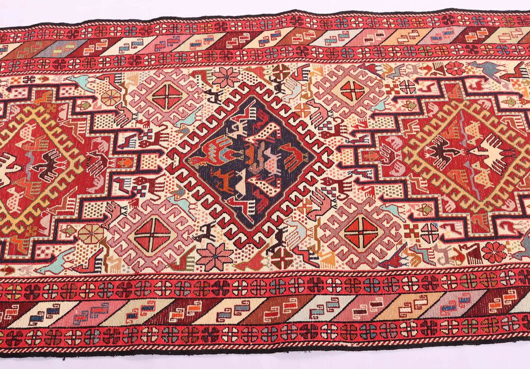 2x0.8M Persian Sumak Kilim Runner Rug - Image 7