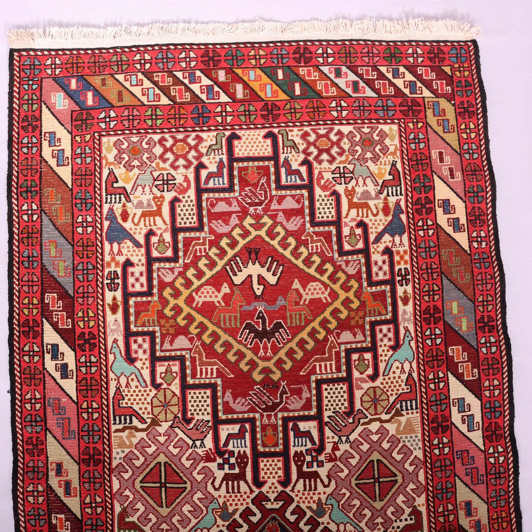 2x0.8M Persian Sumak Kilim Runner Rug - Image 4