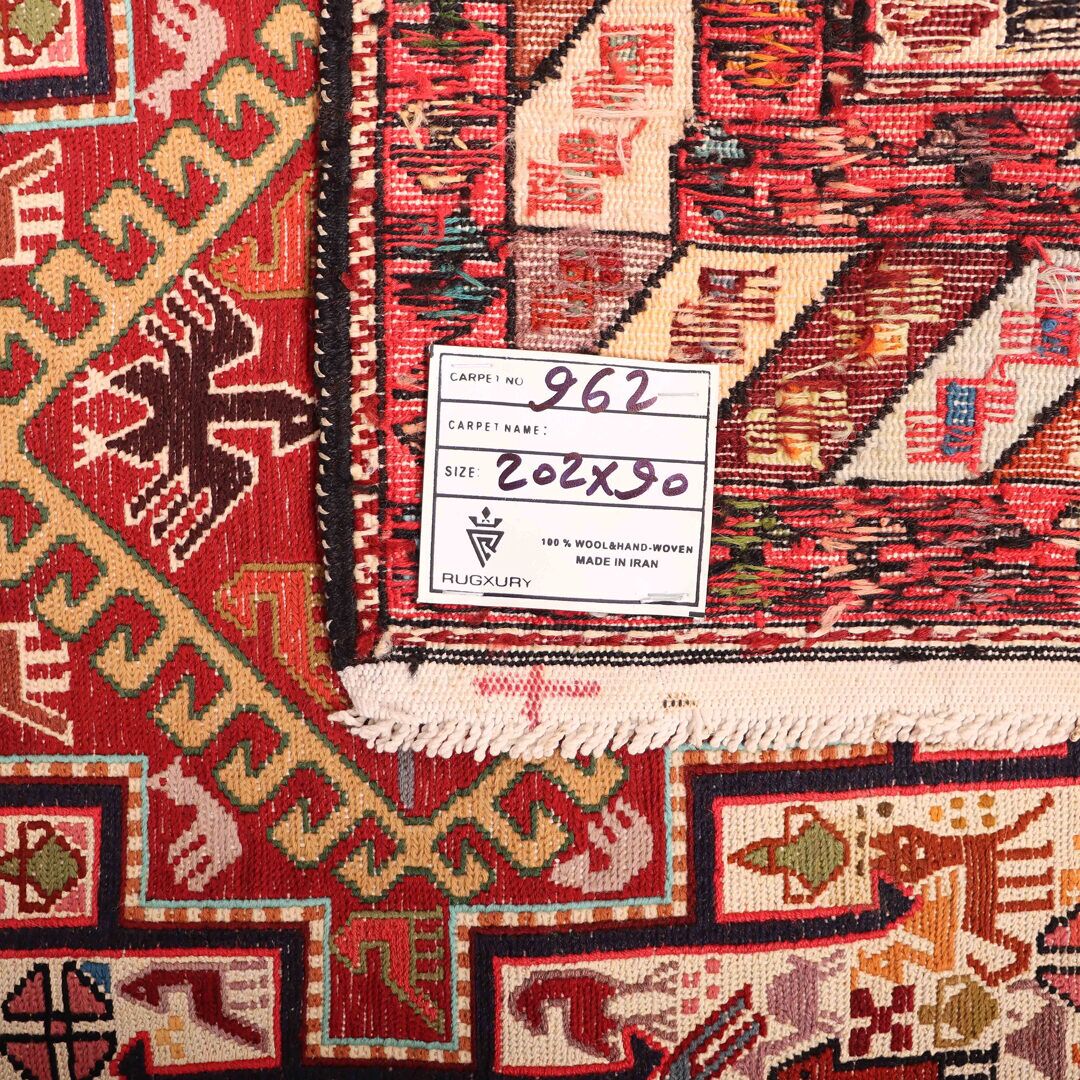 2x0.8M Persian Sumak Kilim Runner Rug - Image 8