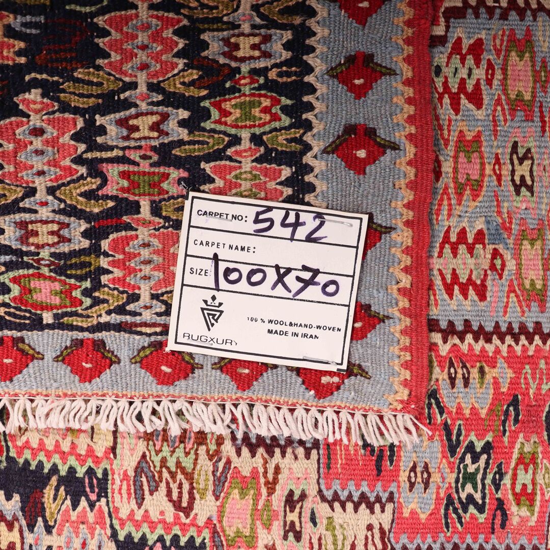 1x0.7M Sanandaj Persian Kilim Rug - Image 5