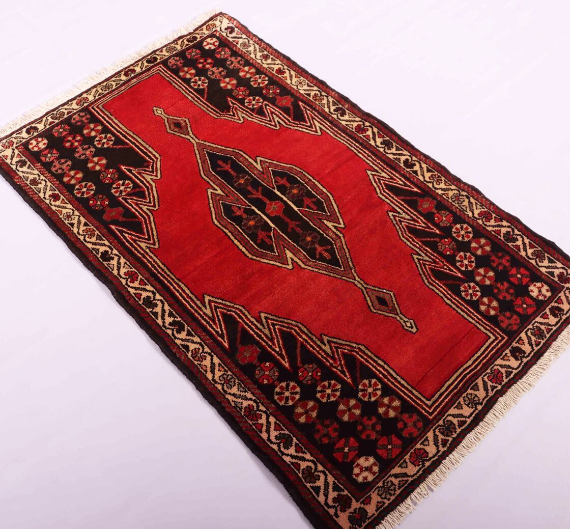 1.3x0.8 M Antique Persian Mazleghan Rug - Image 3