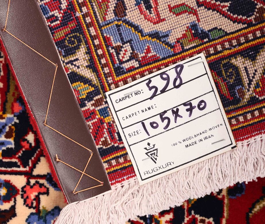 1x0.7M Persian Kashan Rug - Image 4
