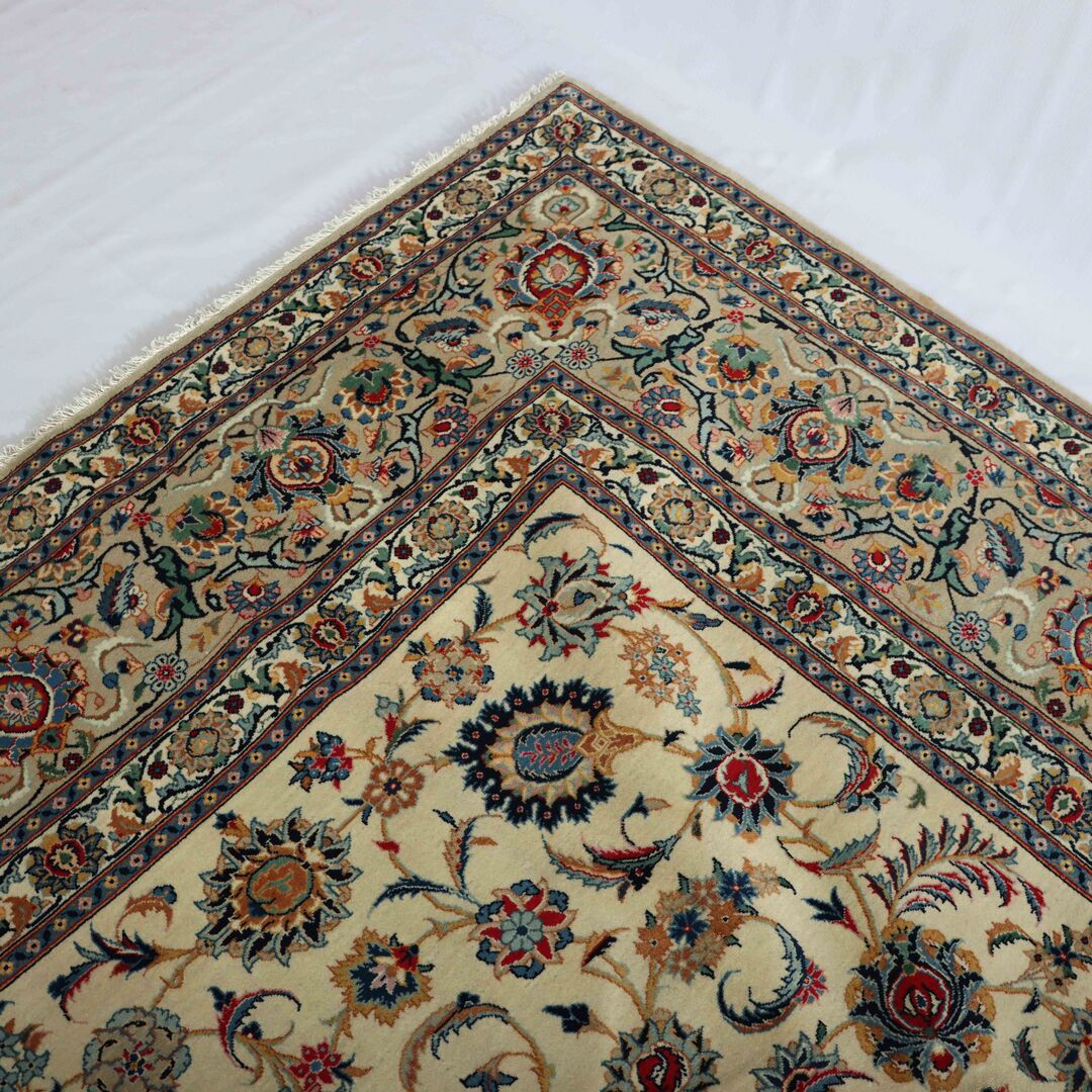 4.2x3.2M Antique Signed Kashan Rug - Image 7