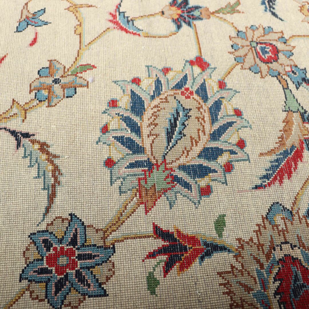 4.2x3.2M Antique Signed Kashan Rug - Image 5