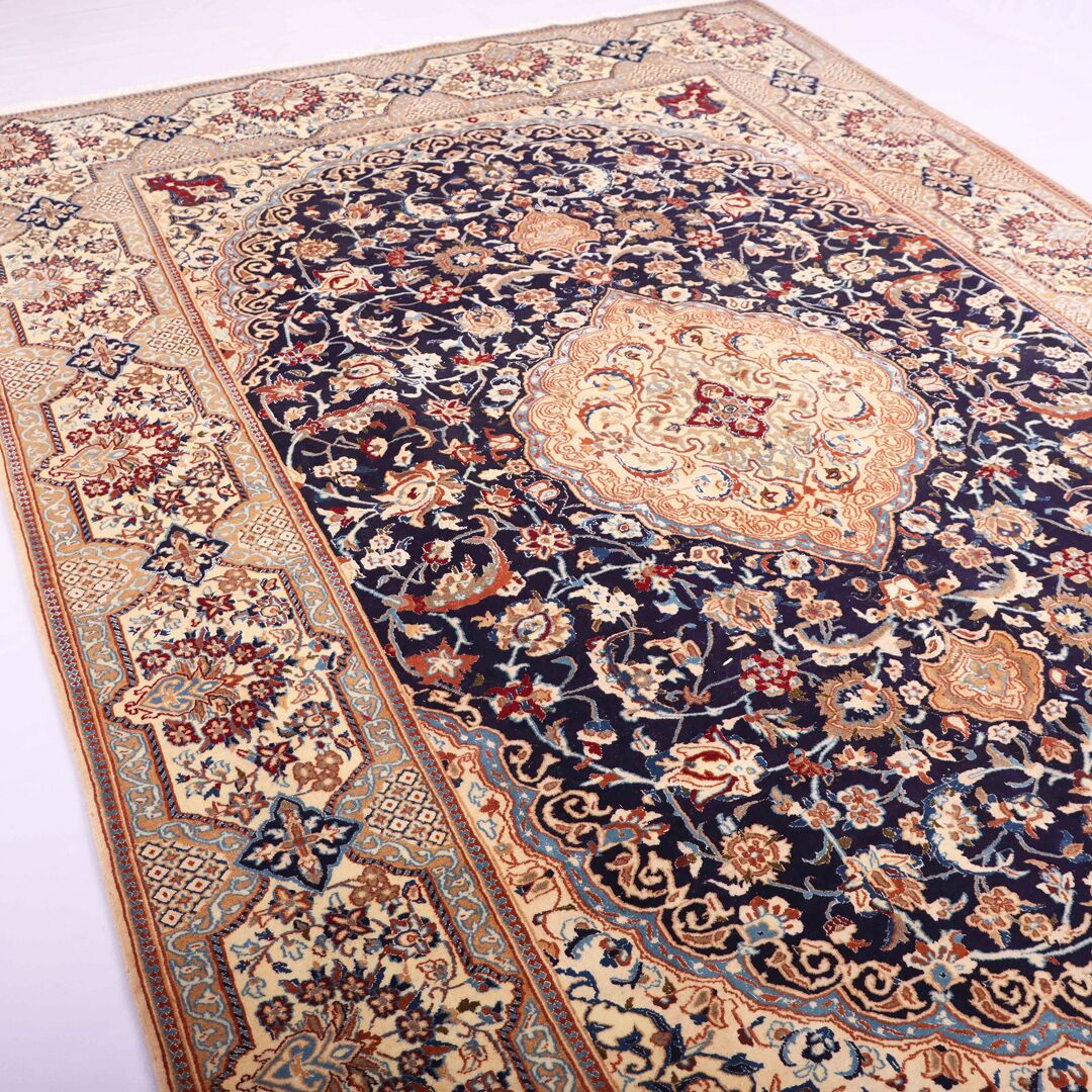 3.7x2.4M Silkinlaid Nain Rug - Image 2