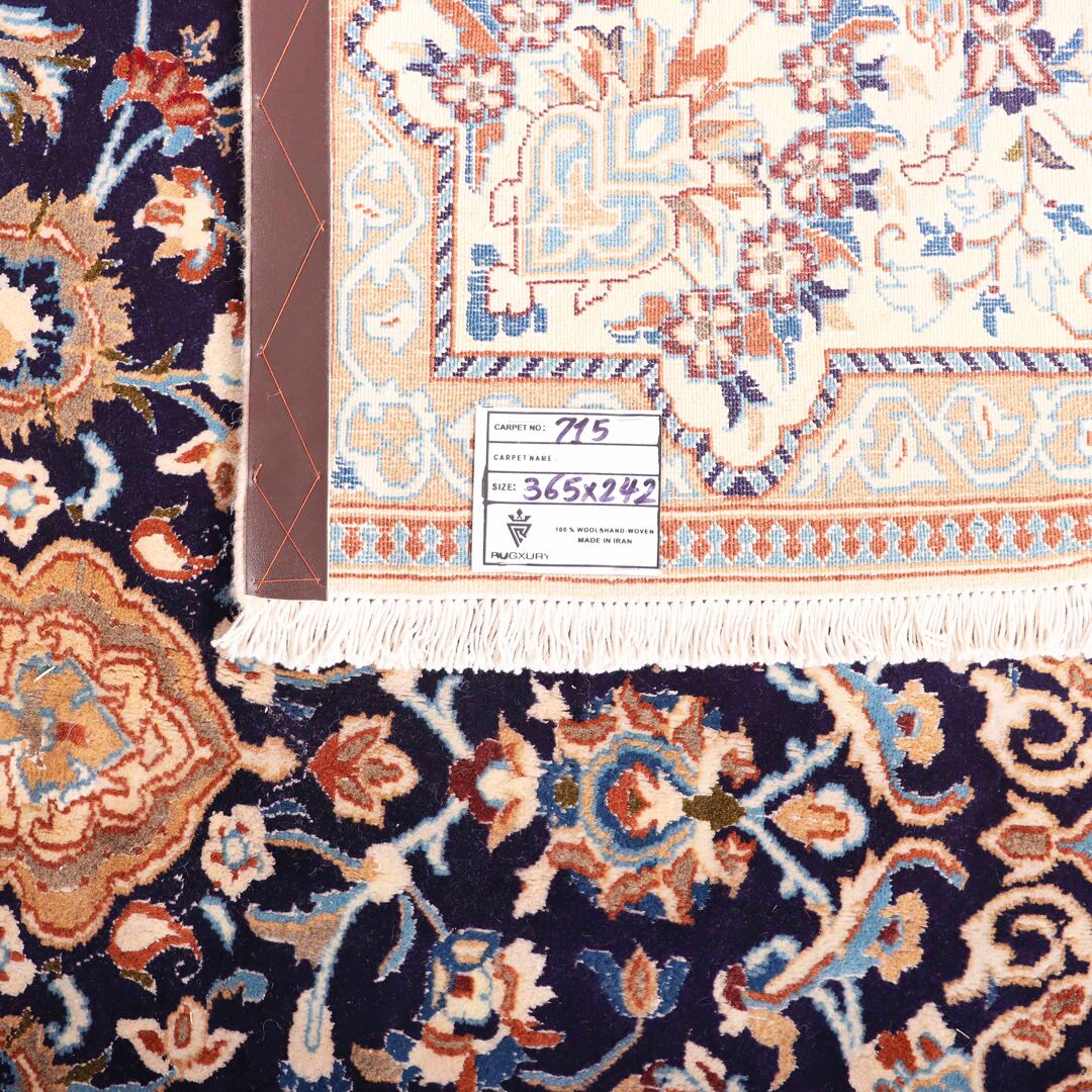 3.7x2.4M Silkinlaid Nain Rug - Image 7