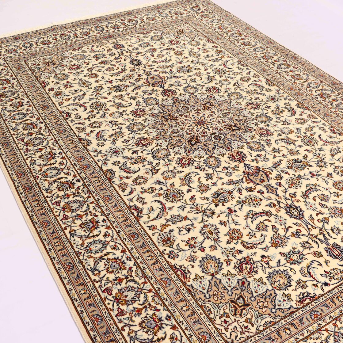 3x2M Beige Persian Kashan Rug - Image 3