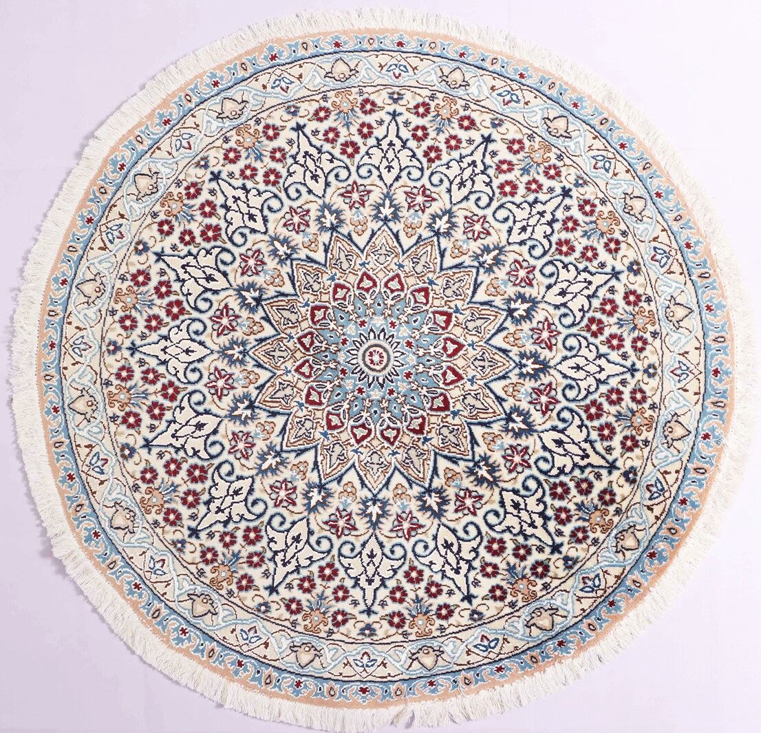 Persian Nain Round Rug