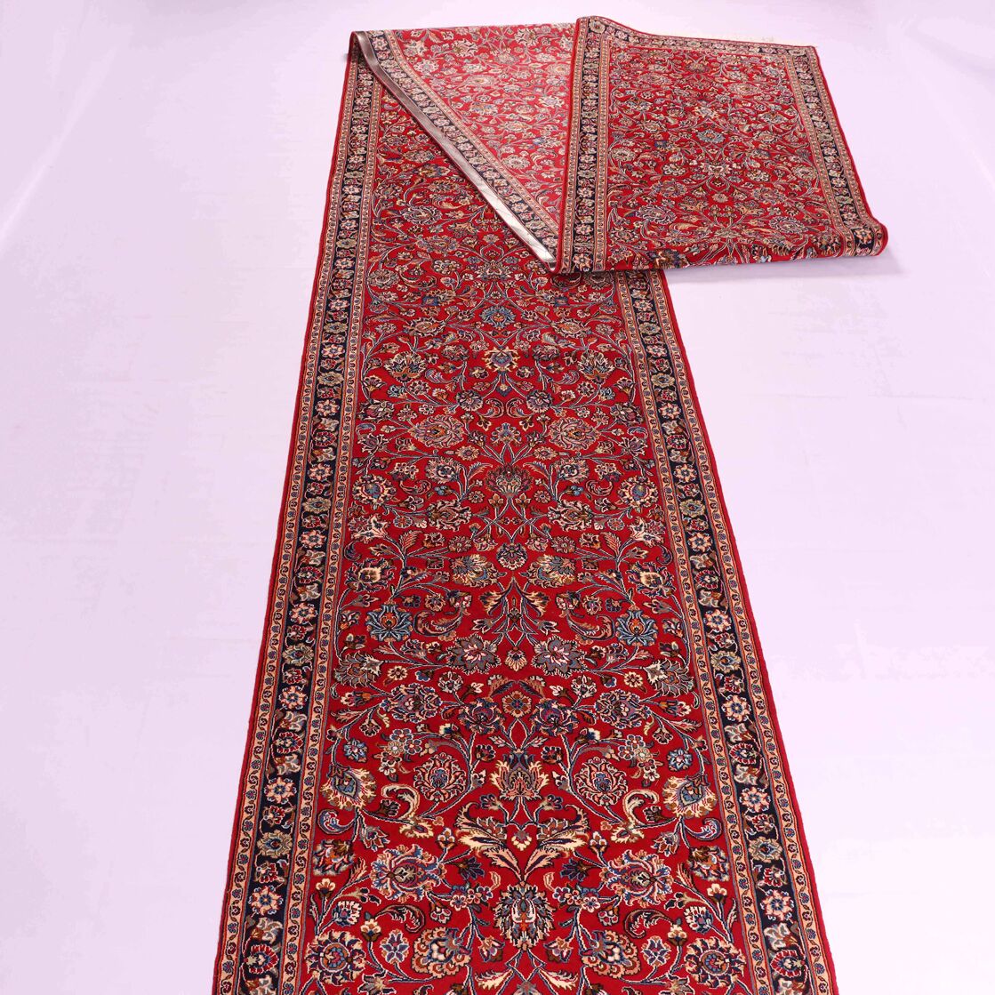 8.5m Antique And Rare Persian Mashad Runner - Image 2