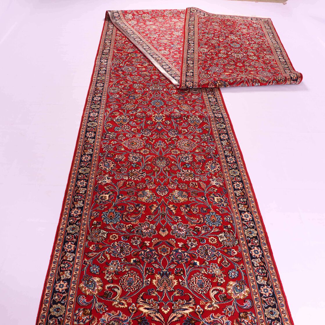 8.5m Antique And Rare Persian Mashad Runner - Image 5