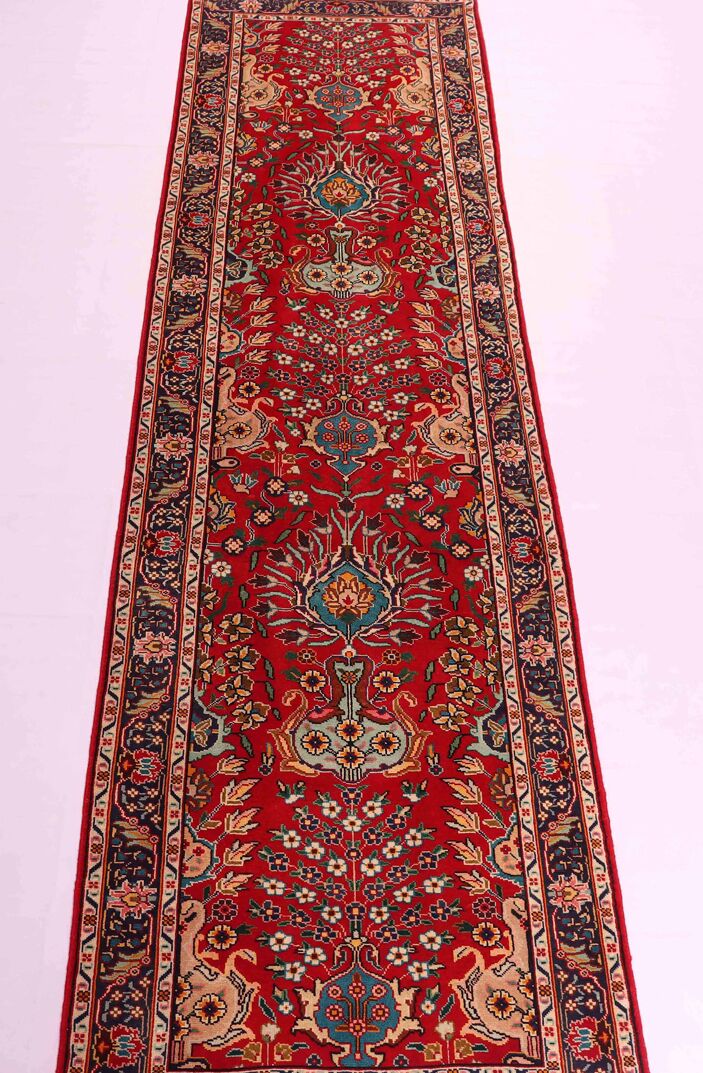 3.4m Vase Design Tabriz Persian Runner - Image 2