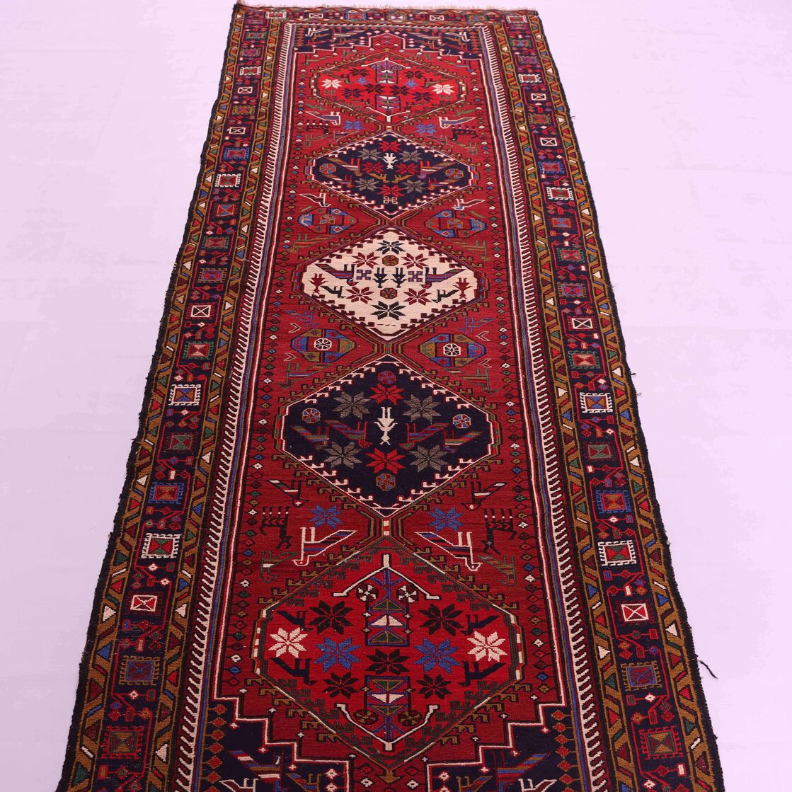 2.7x0.9M Persian Sumak Kilim Runner - Image 2