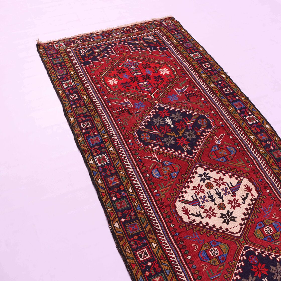 2.7x0.9M Persian Sumak Kilim Runner - Image 3