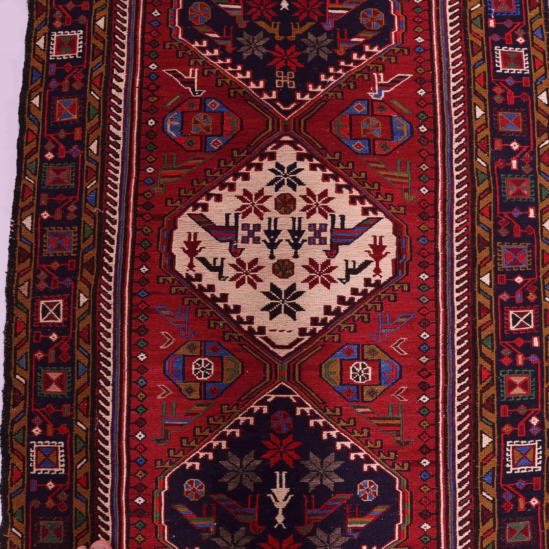 2.7x0.9M Persian Sumak Kilim Runner - Image 4