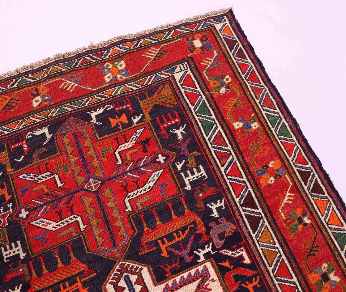 2.1x1.1M Persian Sumak Kilim Runner - Image 6
