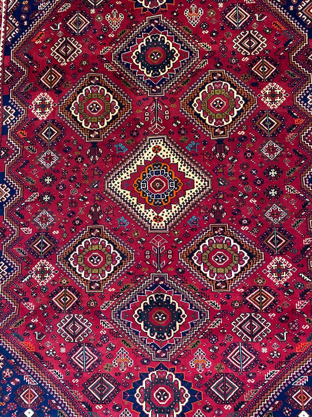 Unique 3.5x2.1M Qashghai Shiraz Rug