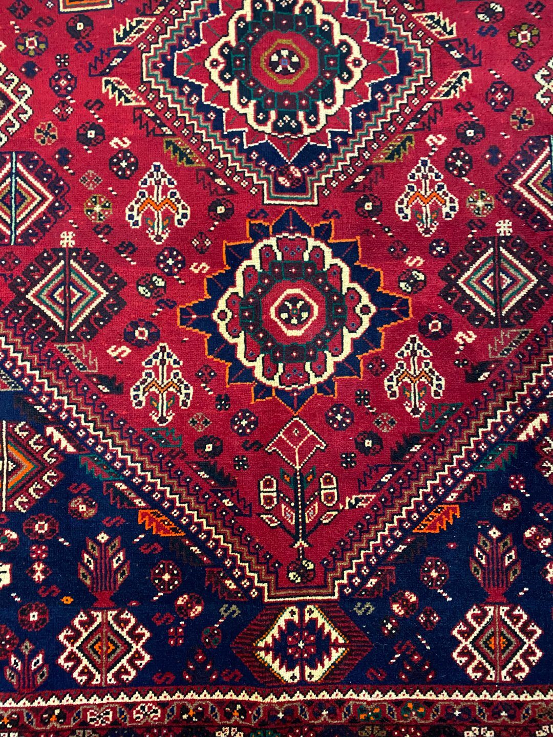 Unique 3.5x2.1M Qashghai Shiraz Rug - Image 6