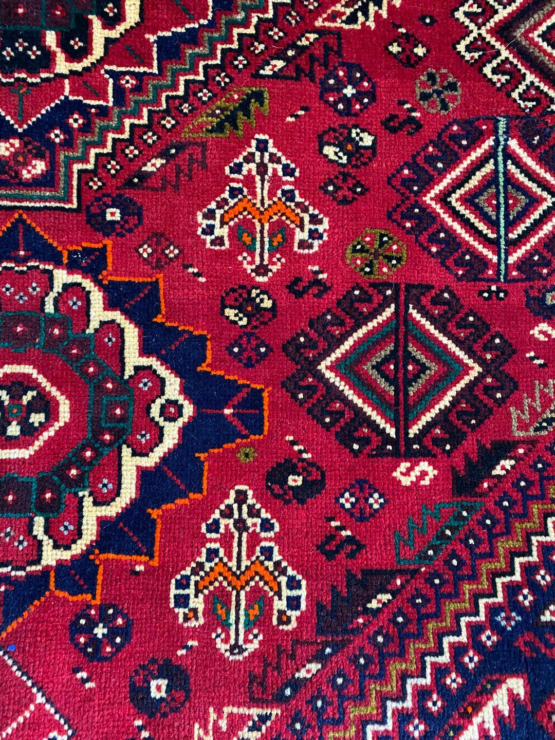 Unique 3.5x2.1M Qashghai Shiraz Rug - Image 7